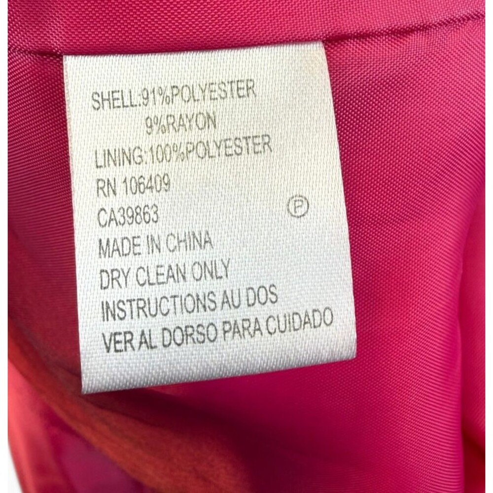 Tahari Arthur S. Levine Pink Textured Blazer Jacket Size 6 Bubblegum Career - Picture 8 of 9